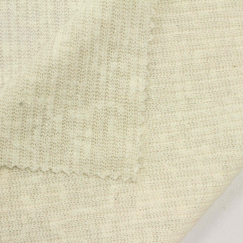 Polyester Rib Knit Fabric, 149 gsm, 168 cm — White