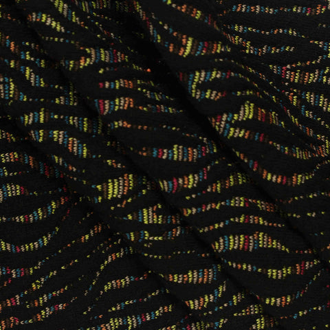 Black Zebra Jacquard, Polyester, 285 gsm