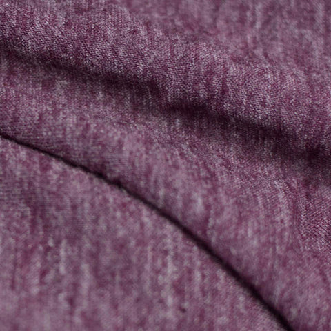 Purple Marl Jersey Knit, Cotton-Poly