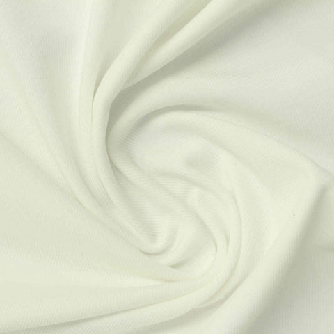 Off-White Rib Knit, Cotton-Tencel Lyocell