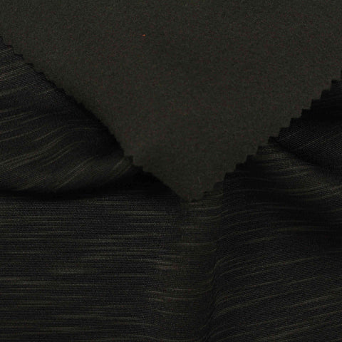 Dark Grey Marl Jersey Knit, Polyester, 202 gsm