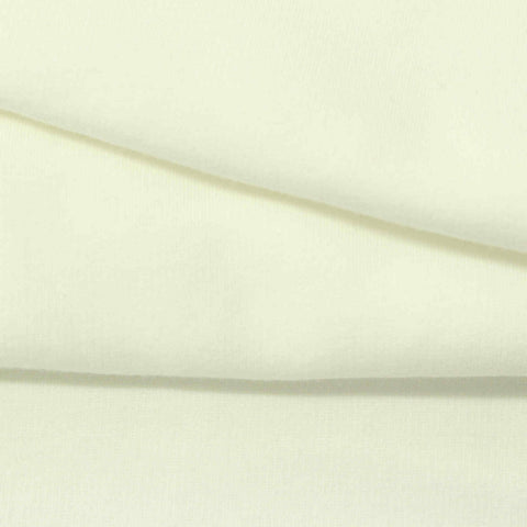 Polyester Cotton Stretch Velvet Fabric, 285 gsm, 165 cm — White