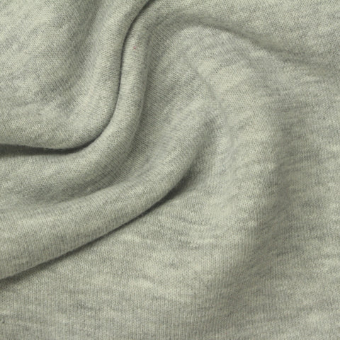 Light Grey Marl French Terry, Cotton-Poly, 305 gsm, 150 cm