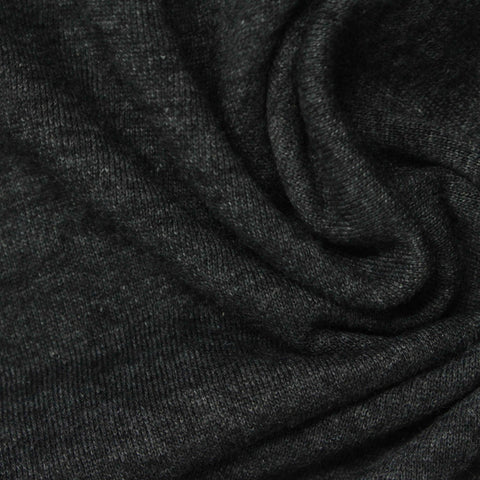 Dark Grey Marl French Terry, Cotton-Poly, 265 gsm, 170 cm, ref EF-244693