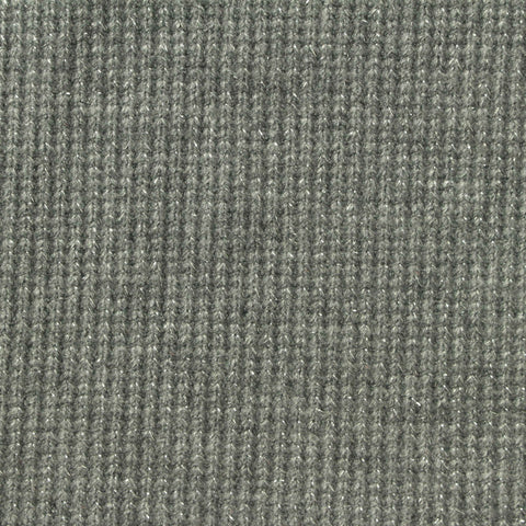 Grey Marl Rib Knit, Viscose-Poly, 360 gsm