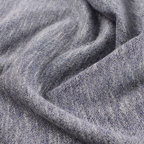 Heathered White Marl French Terry, Polyester