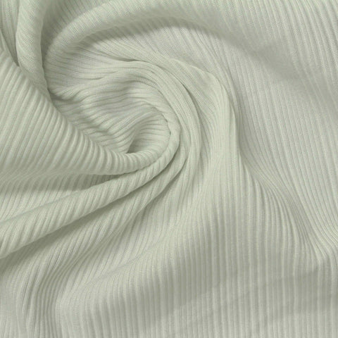 Off-White Ribbed Rib Knit, Polyester