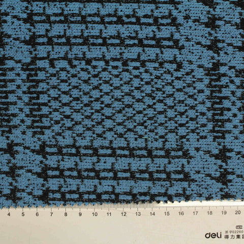 Black Abstract Jacquard, Poly-Viscose, 305 gsm, 160 cm