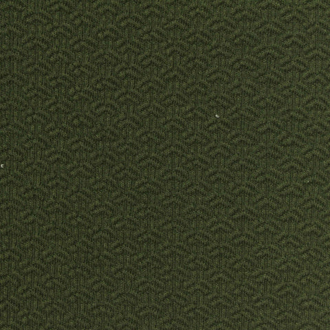 Dark Green Tone-on-Tone Interlock Knit, Polyester