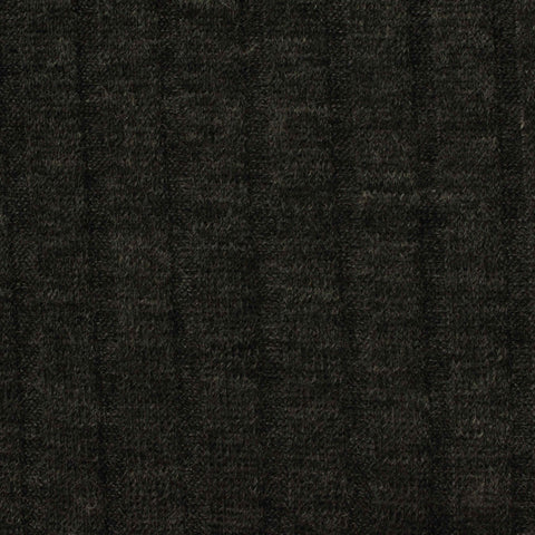 Dark Grey Marl Rib Knit, 156 gsm