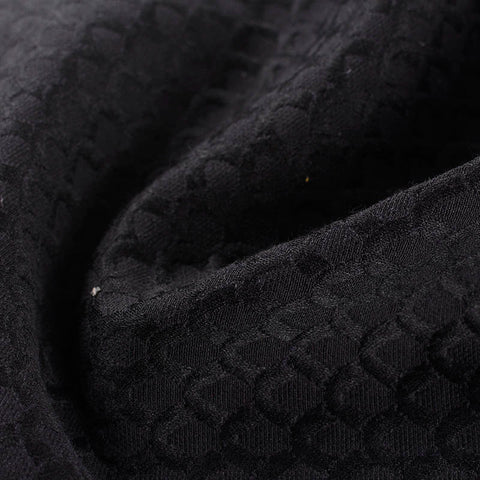 Black Wave Jacquard, Cotton-Poly