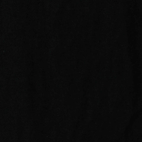 Cotton Polyester Piqué Knit Fabric, 120 gsm, 170 cm — Black