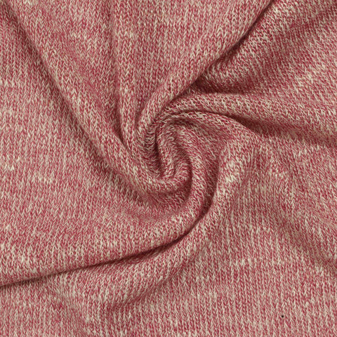 Viscose Polyester Stretch Chunky Knit Fabric, 147 gsm, 171 cm — Red