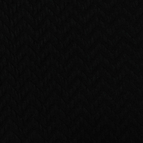 Black Herringbone Jacquard