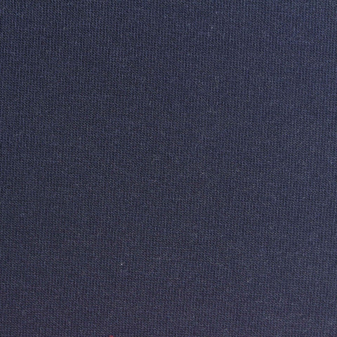 100% Polyester French Terry Fabric, 320 gsm, 160 cm — Navy
