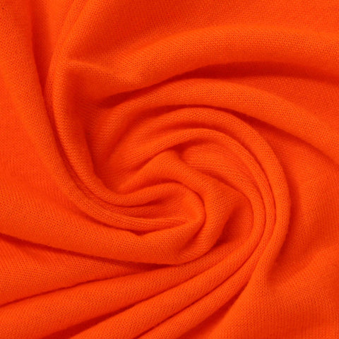 100% Polyester Jersey Knit Fabric, 180 gsm, 165 cm — Orange