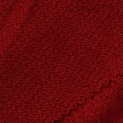 Polyester Stretch Ponte Knit Fabric, 250 gsm, 158 cm — Red