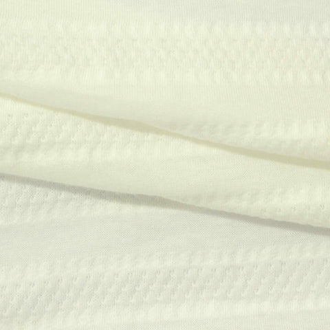 Off-White Horizontal-Band Jersey Knit, Cotton