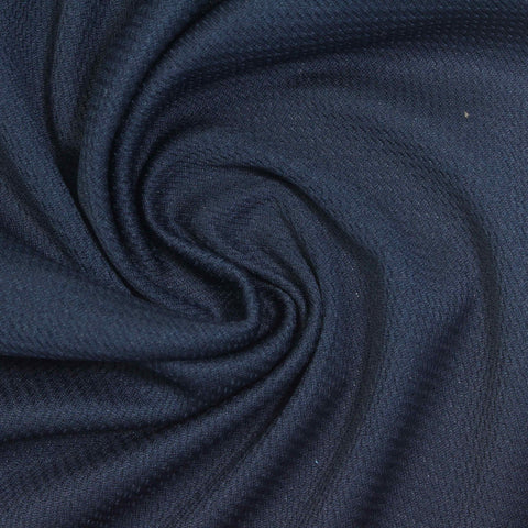 100% Polyester Mesh Fabric, 130 gsm, 185 cm — Navy