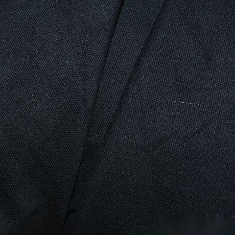 100% Cotton Canvas Fabric, 270 gsm, 140 cm — Black