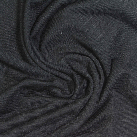 Dark Grey Marl Knit, Cotton-Poly, 186 gsm