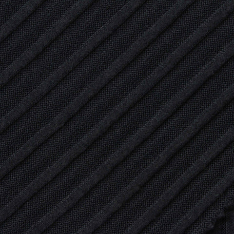 Polyester Stretch Rib Knit Fabric, 230 gsm, 126 cm — Navy