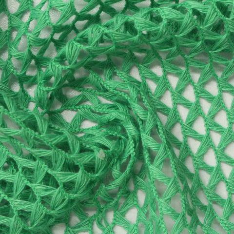 Green Openwork Warp Knit, Polyester