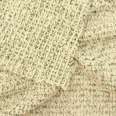 Light Cream Marl Knit, Cotton-Poly
