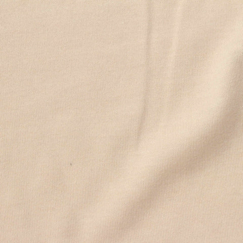 Polyester Cotton Blend Jersey Knit Fabric, 167 gsm, 176 cm — Beige
