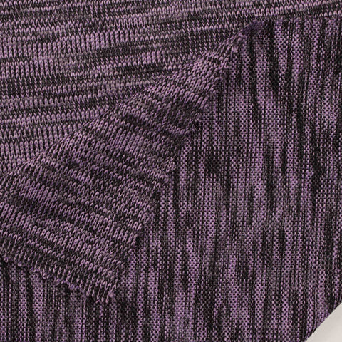 Purple Marl Jersey Knit, Polyester