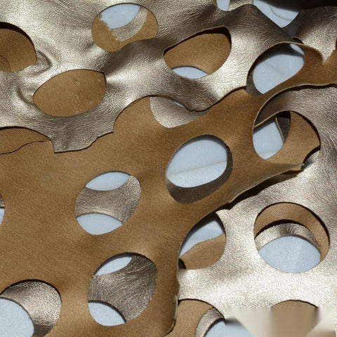Bold Dotted Fabric, 130 gsm, 140 cm — Grey