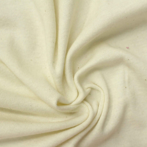 Polyester Cotton Rib Knit Fabric, 165 gsm, 155 cm — Beige