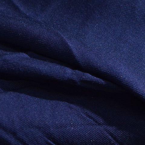 100% Viscose Twill Fabric, 100 gsm, 145 cm — Navy