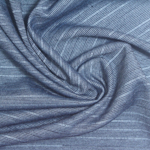 Light Blue Heathered-Marl Knit, Poly-Viscose