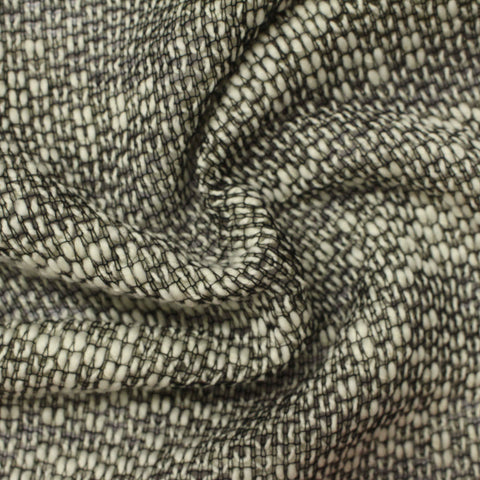 Off-White Heather Chunky Knit, Cotton-Poly