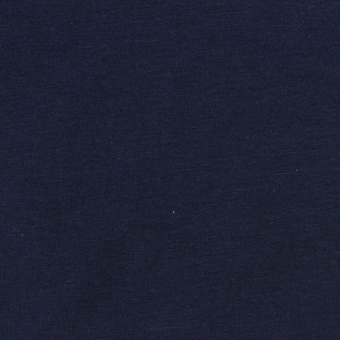 Cotton Stretch Jersey Knit Fabric, 235 gsm, 180 cm — Navy