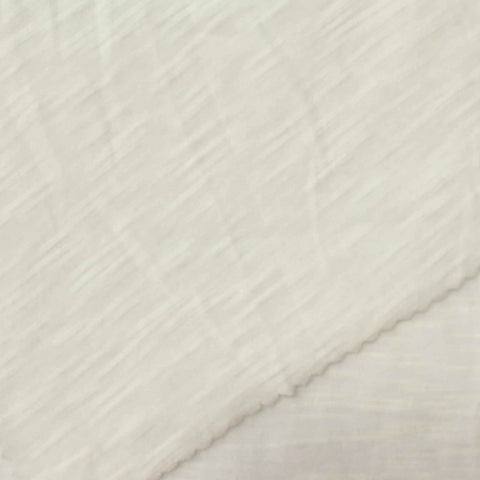 Slub 100% Viscose Jersey Knit Fabric, 100 gsm, 160 cm — White