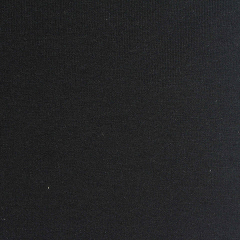 Polyester Viscose Stretch Scuba Knit Fabric, 320 gsm, 165 cm — Black, ref EF-266446