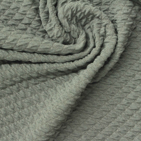Grey Tone-on-Tone Diamond Jacquard, Polyester, 248 gsm