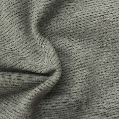 Grey Heathered-Marl French Terry, Cotton-Poly, 263 gsm