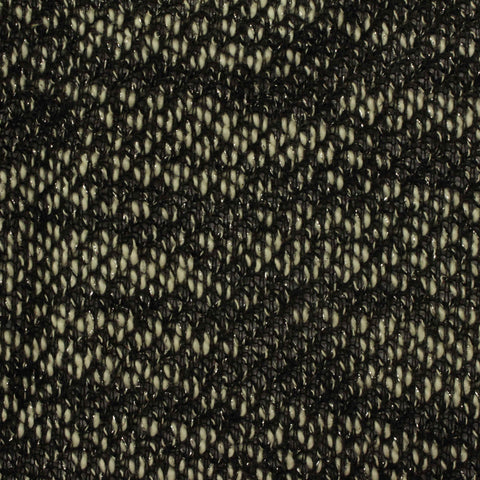Black Marl Chunky Knit, Poly-Cotton, 230 gsm