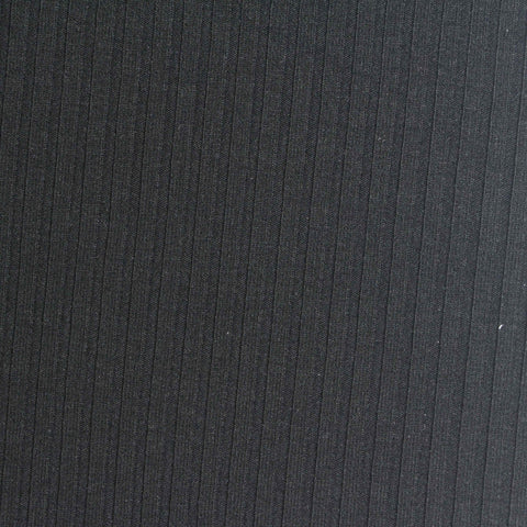 Black Rib Knit, Poly-Viscose