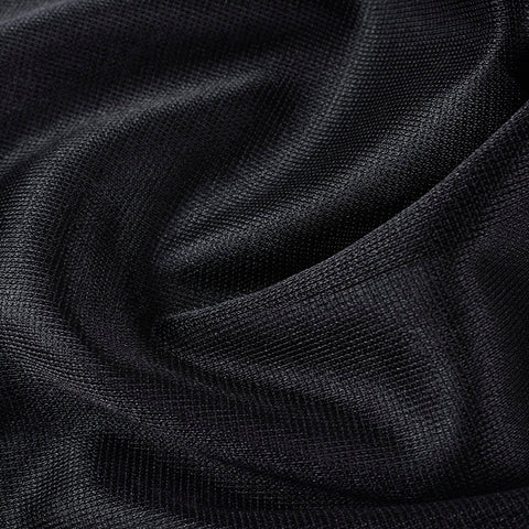 100% Polyester Interlock Knit Fabric, 350 gsm, 155 cm — Grey