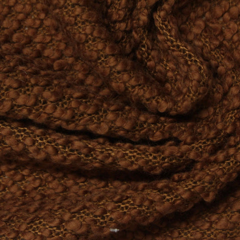 Jacquard Cotton Polyester Knit Fabric, 427 gsm — Brown