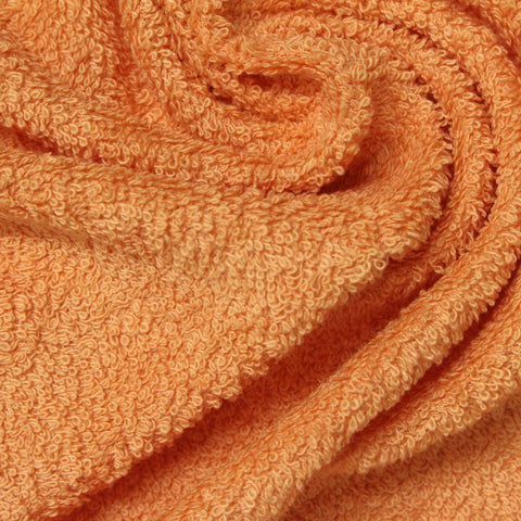 Polyester Cotton French Terry Fabric, 280 gsm, 152 cm — Orange