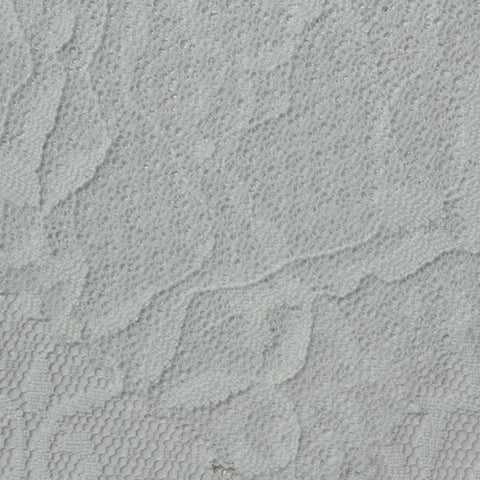 Light Grey Floral Mesh