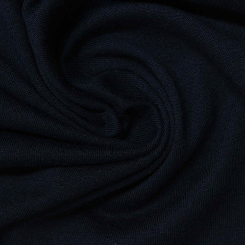 Polyester Cotton Jersey Knit Fabric, 140 gsm, 160 cm — Navy