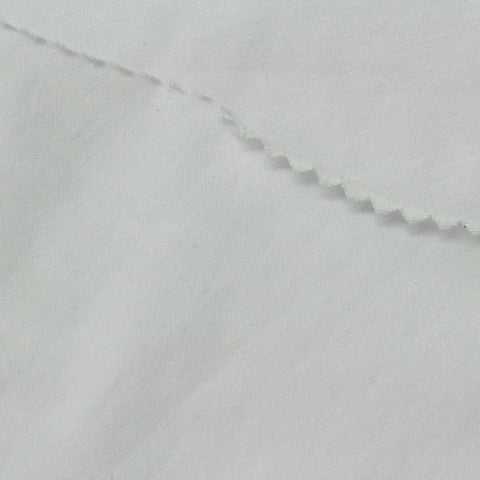 Cotton Stretch Jersey Knit Fabric, 160 gsm, 170 cm — White