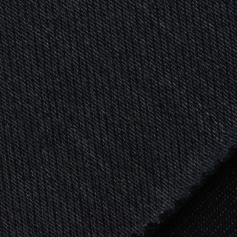 Cotton Polyester French Terry Fabric, 190 gsm, 160 cm — Navy