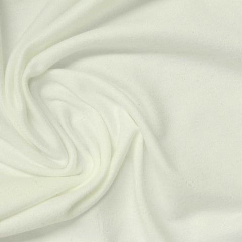 Brushed Polyester Stretch Milk Silk Knit Fabric, 180 gsm, 175 cm — Beige